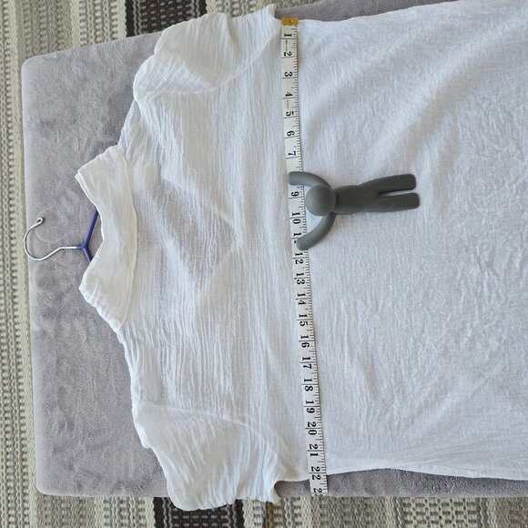 White cotton blouse blouse made in ITALY - Picture 9 of 9